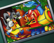 rajzfilm - Sort my tiles Tom and Jerry ride