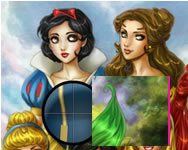 rajzfilm - Disney princess hidden ABC