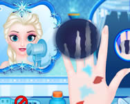 rajzfilm - Doctor Frozen Elsa hand