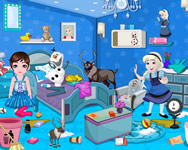 rajzfilm - Frozen babies room cleaning