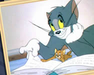 rajzfilm - Puzzle mania Tom and Jerry reading
