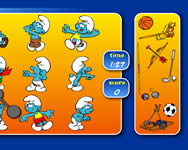 rajzfilm - Smurfs sports pairs