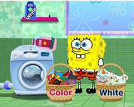 rajzfilm - Spongebob and patrick star washing pants