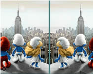 rajzfilm - The Smurfs spot the difference